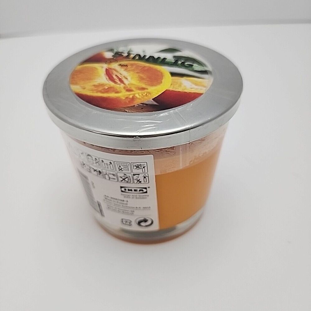 Ikea Sinnlig 40 Hour Orange Citrus Candle Jar New Sealed‎